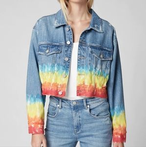 BLANKNYC Tie dye denim jacket